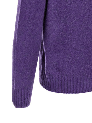 Purple Wool Cardigan