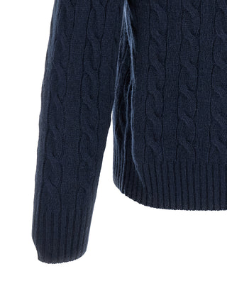 Blue Wool Cardigan