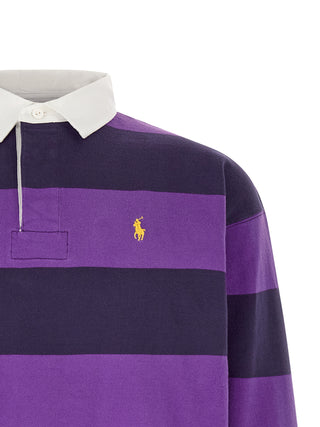 Purple Cotton Polo Shirt