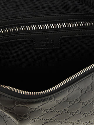 Black Calfskin Crossbody Bag