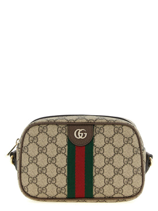 Brown Polyethylene Crossbody Bag