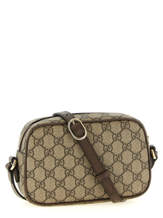 Brown Polyethylene Crossbody Bag