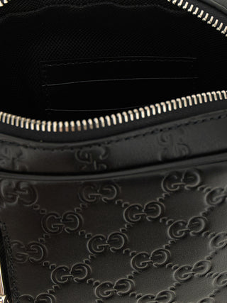 Black Calfskin Crossbody Bag