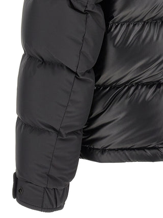Black Polyester Full-Length Jacket