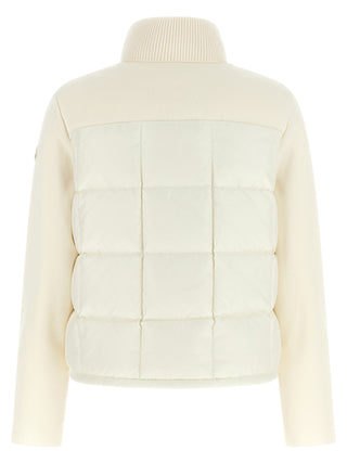 White Virgin Wool Full-Length Jacket