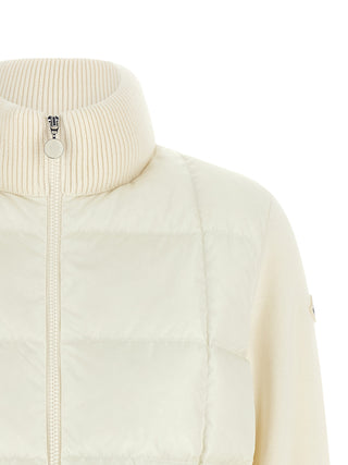 White Virgin Wool Full-Length Jacket