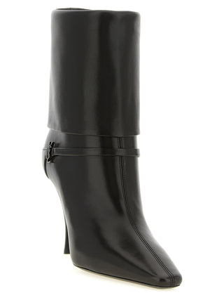 Brown Lamb Leather Ankle Boots