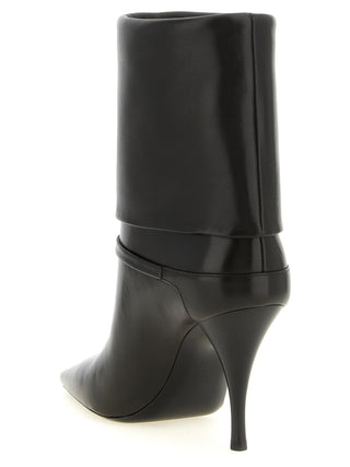 Brown Lamb Leather Ankle Boots