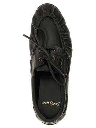 Black Calfskin Slip-On Loafers