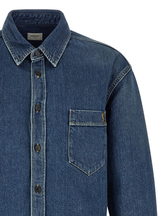 Blue Cotton Blouse
