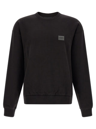 Black Cotton Sweatshirt