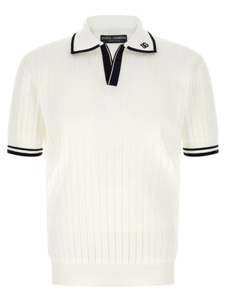 Bicolor Cotton Polo Shirt