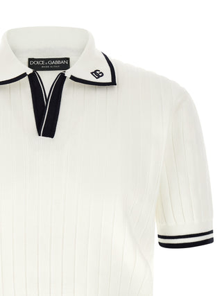Bicolor Cotton Polo Shirt