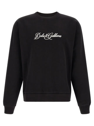 Black Cotton Sweatshirt