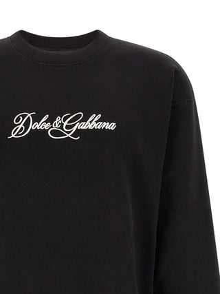 Black Cotton Sweatshirt
