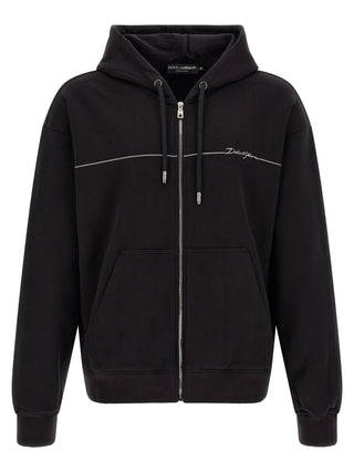 Black Cotton Sweatshirt