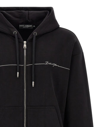 Black Cotton Sweatshirt