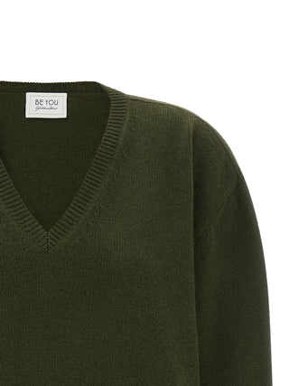 Bicolor Cashmere Cardigan