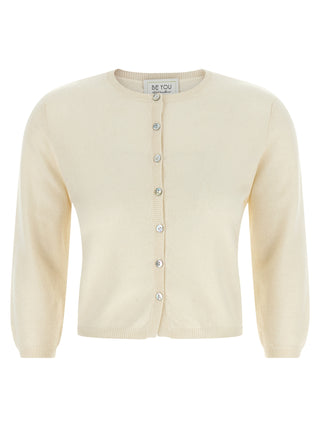 White Cashmere Cardigan