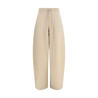 Beige Polyamide Athletic Pants