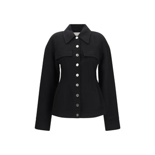 Black Wool Oves Aries Coat