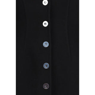 Black Wool Oves Aries Coat