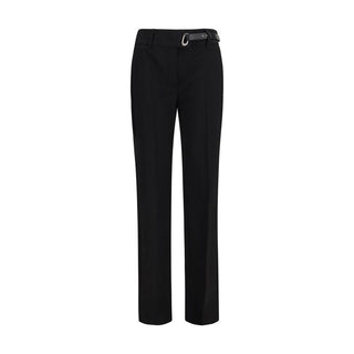 Black Viscose Casual Pants