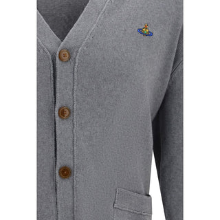 Gray Cotton Cardigan