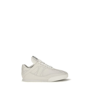 White Calf Leather Bos Taurus Athletic Sneakers