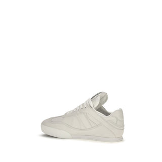 White Calf Leather Bos Taurus Athletic Sneakers