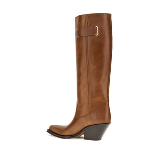 Brown Calf Leather Bos Taurus Over The Knee