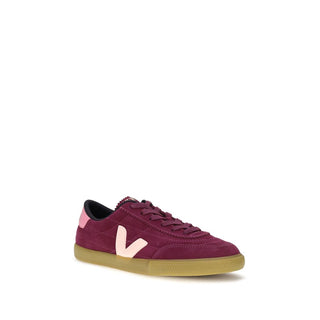 Purple Suede Leather Sneakers