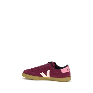 Purple Suede Leather Sneakers