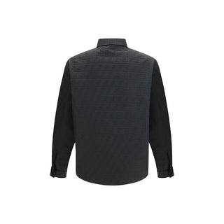 Black Polyester Pattern Shirt