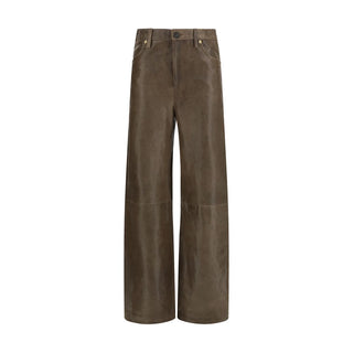 Brown Leather Pants