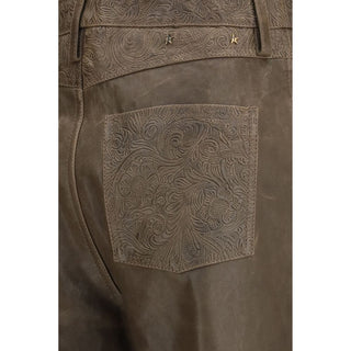 Brown Leather Pants