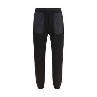 Black Cotton Athletic Pants