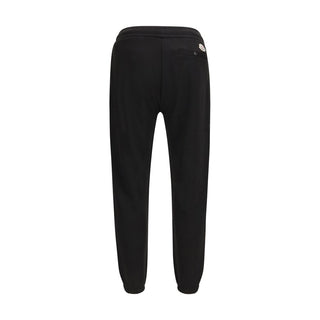 Black Cotton Athletic Pants