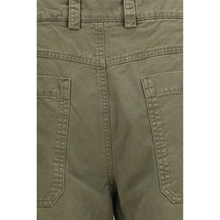 Bicolor Cotton Casual Pants