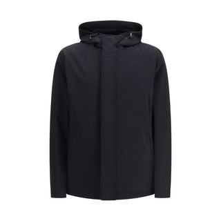 Black Polyester Shell Jacket