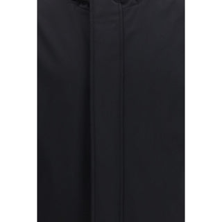 Black Polyester Shell Jacket