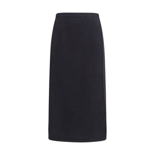 Black Wool Oves Aries Midi Skirt