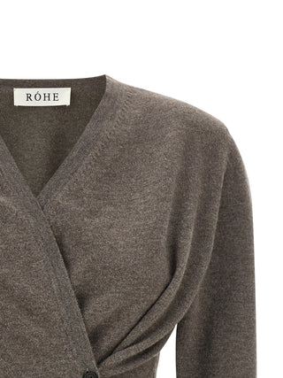 Brown Wool Cardigan