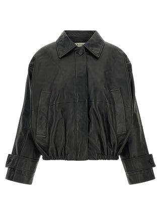 Black Lamb Leather Leather Jacket
