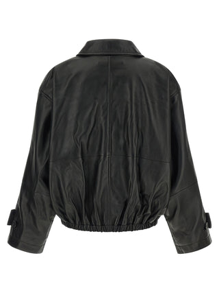 Black Lamb Leather Leather Jacket