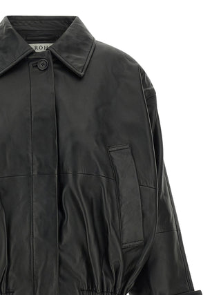 Black Lamb Leather Leather Jacket