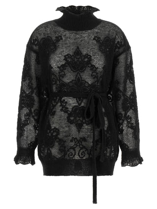Black Polyamide Cardigan