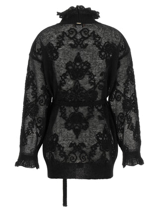 Black Polyamide Cardigan