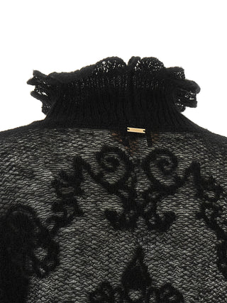 Black Polyamide Cardigan