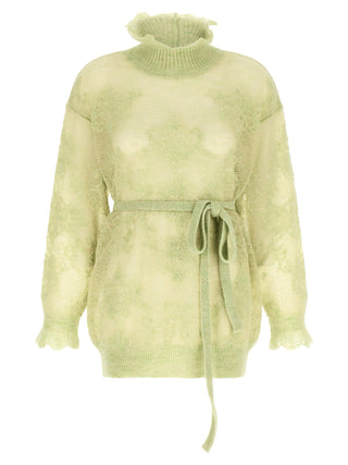 Bicolor Polyamide Cardigan